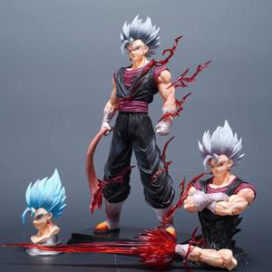 Estatua <span class=keywords><strong>de</strong></span> Busto <span class=keywords><strong>de</strong></span> Vegeta Super Saiyan <span class=keywords><strong>de</strong></span> 32 cm con Doble Retrato y Manos Intercambiables, Figura Coleccionable <span class=keywords><strong>de</strong></span> Anime Japonés GK - Product Image 4