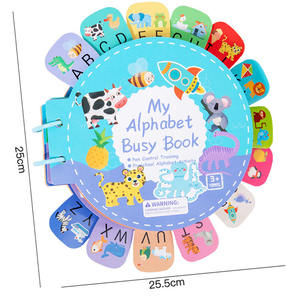 Livre d'activités éducatif en anglais pour enfants, mon premier alphabet, livre silencieux pour la réflexion précoce, livre d'activités pour bébés, livre de traçage - Product Image 2