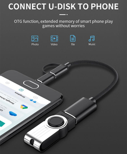 Câble adaptateur <span class=keywords><strong>USB</strong></span> <span class=keywords><strong>2</strong></span>.0 OTG, adaptateur Type-C, convertisseur d'interface <span class=keywords><strong>Micro</strong></span> <span class=keywords><strong>USB</strong></span> vers <span class=keywords><strong>USB</strong></span> 3.0, câble <span class=keywords><strong>USB</strong></span> <span class=keywords><strong>2</strong></span> en 1 pour téléphone Android, tressage en nylon - Product Image 4