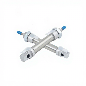 DSNU-12-210-PPV-A-MQ Mini Pneumatic Cylinder 12mm Bore 210mm Stroke <b>Double</b> Acting Round Air Cylinder with Adjustable Cushioning - Product Image 4