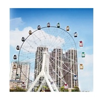 Roue Wonder en acier de 38m à vendre manèges de parc d'attractions en plein air et centres commerciaux 30 ans d'expérience dans la fabrication de grandes roues