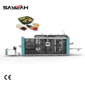 플라스틱 트레이 접시 음식 과일 트레이 용기 플라스틱 진공 성형 기계 열성형 기계 - Product Image 1