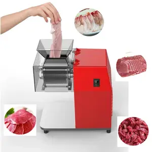 Commercial fresh chicken breast cutting machine beef cut meat slicer machine meat shredded automatic vegetable shredding machine