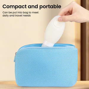 Free Design Custom 3.4oz White Clear Silicon <b>Shampoo</b> Bottles Clear 100ml Leakproof Squeeze Silicone Cosmetic Bottle for Travel - Product Image 6