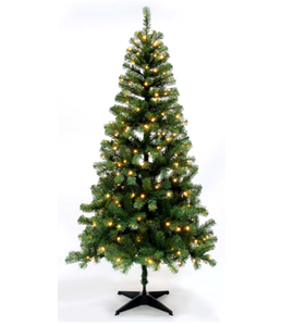 210 cm Green Pre-Lit <strong>Slim</strong> Christmas <strong>Tree</strong>, LED <strong>Tree</strong> - Product Image 3