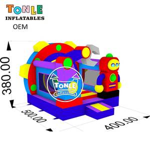 Nouvelle conception de château gonflable sur le thème de la série des vaisseaux spatiaux, avec toboggan robot et parcours d'obstacles pour enfants, à <span class=keywords><strong>vendre</strong></span> - Product Image 2