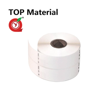 Logotipo barato etiquetas de ropa blanca cinta de embalaje <span class=keywords><strong>Dymo</strong></span> 30253 28*89mm pegatina de código de barras impermeable rollo de papel de impresión térmica 700 Uds - Product Image 2