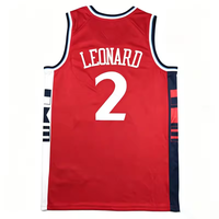 Kawhi Leonard Pria 2026 # 2 Jersey Basket Jahitan Retro Kasual Grosir, Drop Shipping