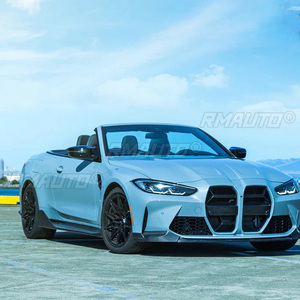 Parrilla Delantera Estilo CSL para BMW G80 M3 G82 G83 M4 2021 2022 2023, Parrilla Delantera con Aspecto de Fibra de Carbono, Negro Brillante - Product Image 6