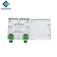 FTTH fibre optique boîte de prise murale mini boîte à bornes 2 ports SC Rosette plaque frontale panneau 86 boîte sc 0.9mm 0.5 mètre queue de cochon