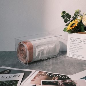 壁挂式2室亚克力厨房收纳盒塑料袋支架，用于垃圾和食品袋展示架 - Product Image 5
