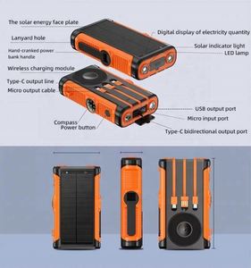 Batterie solaire personnalisée avec logo 30000 mAh, chargeur magnétique Qi2.2 38000 mAh, onduleur solaire, chargeur à ions sodium 50000 mAh - Product Image 4
