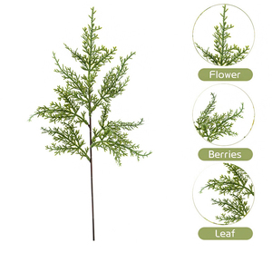 Ramas <span class=keywords><strong>de</strong></span> <span class=keywords><strong>pino</strong></span> verde artificial Tallo Real Touch Navidad Agujas <span class=keywords><strong>de</strong></span> <span class=keywords><strong>pino</strong></span> Selecciones Ramas Vacaciones Invierno Guirnalda Verdor Arbustos <span class=keywords><strong>de</strong></span> flores - Product Image 3