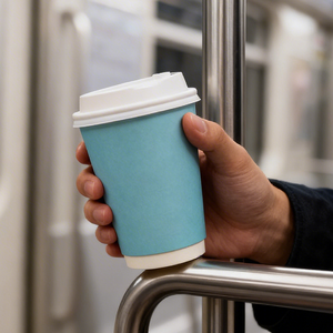 Gobelet en papier à double paroi, grande capacité, recyclable, prix usine, personnalisable, pour café, thé, jus, hôtel, bureau, à emporter - Product Image 5