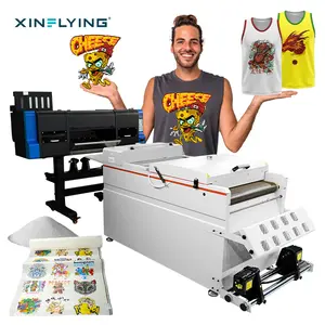 XinFlying Maintenance For Life 24inch Width Automatic Induction Winding Print Machine DTF Printer A1 For Textile T-shirt Print