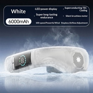 USB Rechargeable Neck Fan Semiconductor Cooling Leafless <b>Ice</b> Compress Portable Outdoor Hanging Neck <b>Cooler</b> - Product Image 4