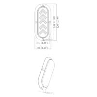 Nouveau feu arrière LED ovale personnalisé de 6 pouces pour camion/remorque, 35 LED SAE/DOT, étanche IP67, 12V, KLT-LITE KW8071