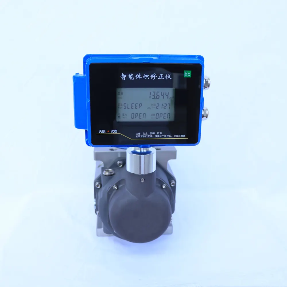 Intelligent Gas Flow Meter Roots  waist Wheel  Flowmeter Natural gas compressed air flowmeter