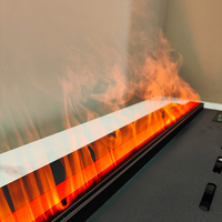 Insertar decoración 3D atomización vapor chimenea eléctrica humidificador agua Vapor llama 700mm Control remoto negro chimeneas eléctricas