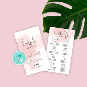 Lash Business Card Eyelash Extensions Business Card Eyelash Greeting Cards