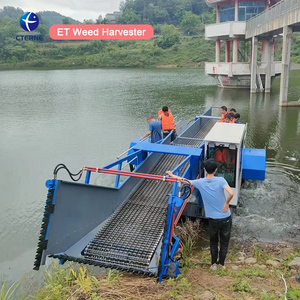 Fabricants de récolteuse de <span class=keywords><strong>roseaux</strong></span> écumoire de lentilles d'eau Machine de récolte de jacinthe d'eau pour couper <span class=keywords><strong>les</strong></span> mauvaises herbes dans la rivière et le <span class=keywords><strong>lac</strong></span> - Product Image 1