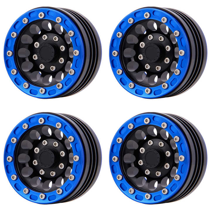 Rccrawler Rim Cover RC Factory 1.9 Inch CNC Machined Aluminum Beadlock Wheels Rim for 1/10 ...