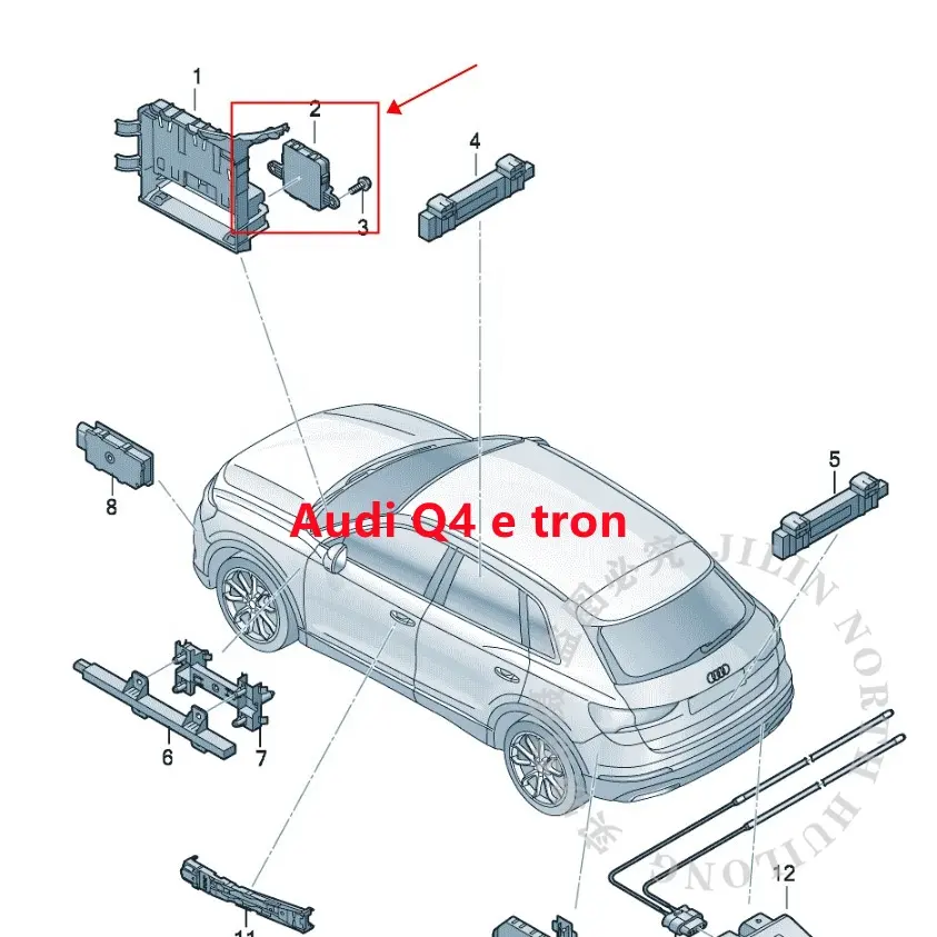 Модуль дистанционного управления MOQ1 бесключевого доступа для VW ID3 ID4 ID6 Audi A3 Q5 Q6 Skoda Octavia 5WA 959 436 J 436 Q