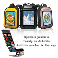Sac à dos LED P2 intelligent avec écran LED, sac à dos publicitaire dynamique, écran d'affichage électronique, sac d'école LED