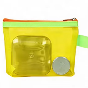 Sacs en nylon miniatures à fermeture éclair, tendance, 5'' x 4'', petite trousse de voyage, pochette de rangement pour maquillage, rouge à lèvres, cosmétiques, dessin animé - Product Image 1