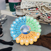 20 pièces/sac pinces à linge en plastique, pinces à linge