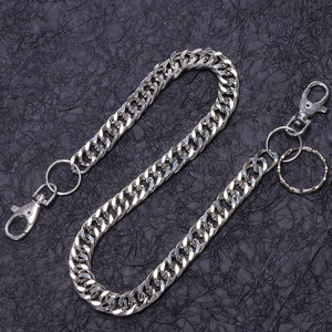 Cadena de cintura de aleación de zinc estilo hip hop Yueli, doble anillo, unisex, accesorio informal de estilo urbano. - Product Image 4