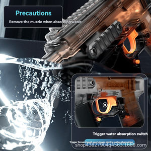 वयस्कों के लिए इलेक्ट्रिक वाटर गन खिलौना, हल्के-अप खिलौने के साथ हल्के-अप खिलौने के साथ गर्मी आउटडोर स्विमिंग पूल पानी बंदूक - Product Image 4