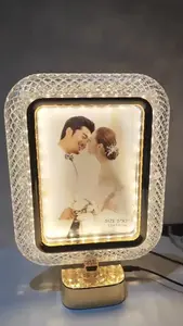 Regalos de San Valentín, Marcos de Fotos de Plástico para Sublimación, Espejos LED en Blanco para Decoración de Bodas, Hogar y Hoteles - Product Image 3