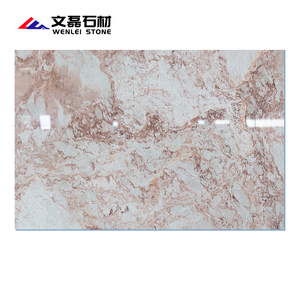Tùy chỉnh cụ thể Jazz Trắng phiến đá cẩm thạch cho khách sạn trang trí nội thất Vanity Tops bàn ăn Bàn cà phê đá cẩm thạch - Product Image 4