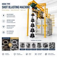 Machine de sablage à crochets pour suspension automatique de pièces de moto, automobile, cylindres, moteurs, boîtes de vitesses CE
