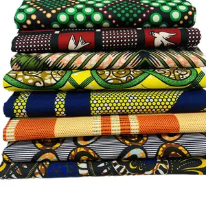 Hot African Loincloth Java Wax Block Printed 100% Cotton Batik African Fabric 145GSM