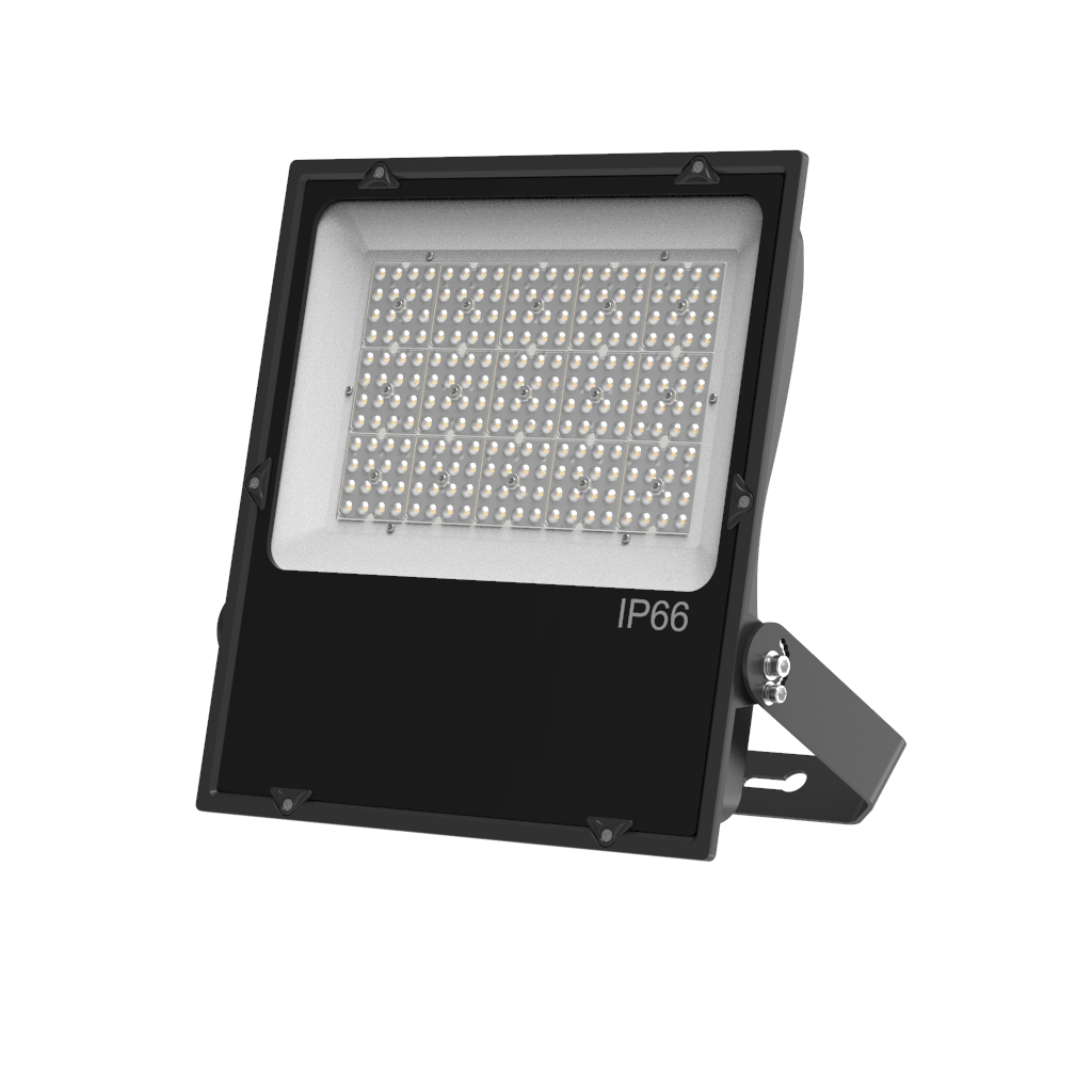 High Brightness 200W IP65 Waterproof Die-Cast Aluminium LED Flood Light 30-90 Beam Angle 4000K-6500K Color Temperature for