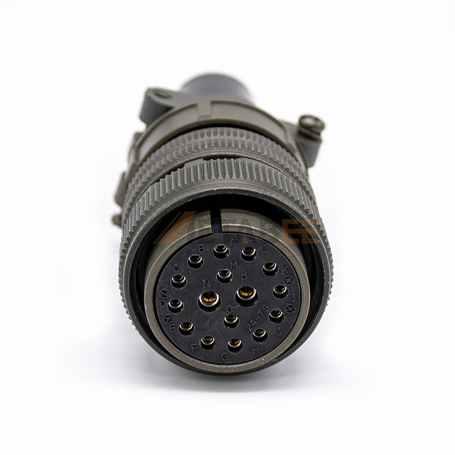 Threaded MS3106A24-7S 16Pin Female Straight Plug Solder Cup MS3106A 24-7S Connector