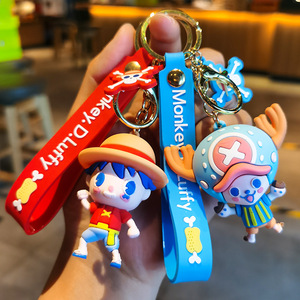 Key Chain Cool Cartoon Luffy <strong>Mini</strong> Piece Chopper <strong>Keychain</strong> Car Key 3D Doll Pendant Backpack Decoration Promotional Gift Keyrings - Product Image 1
