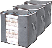 Portable placard stockage Organisation tissu vêtements jouet organisateur pliable couverture couette T-Shirt sac de rangement