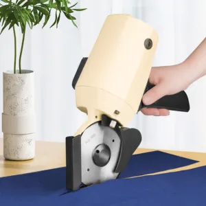 מכונת חיתוך בד סכין עגולה למחצה אוטומטית ניידת לחיתוך כותנה שימוש תעשייתי חותך בד להב עגול רוטרי