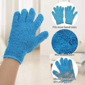 Gants de nettoyage ménagers en microfibre de taille moyenne, durables et confortables, multicolores, pour le dépoussiérage de la maison, des meubles et des voitures - Product Image 3