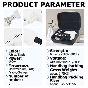 Alat koreksi tulang belakang elektrik, profesional 600N AC110/220V M600 6 kepala peralatan pijat tubuh - Product Image 2