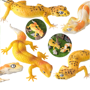 Yxs Kinder solide Simulation Reptilien Modell Leoparden muster Gecko Eidechse Wissenschaft und Bildung kognitive Geschenk Spielzeug - Product Image 1