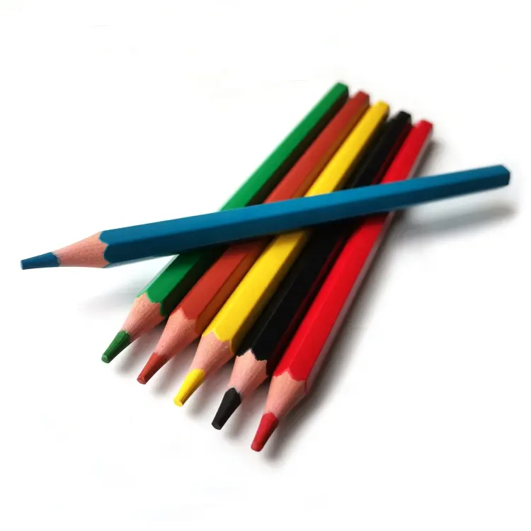 Conjunto de lápis de cor jumbo de plástico, 7 polegadas de <span class=keywords><strong>fábrica</strong></span>