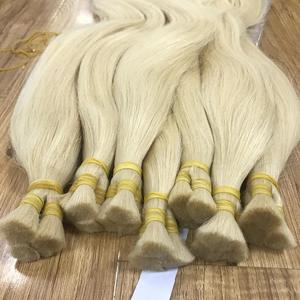 ผมต่อแท้บราซิลแบบเวอร์จิ้นสีบลอนด์ 613 แบบเวฟตรง คิวติเคิลเรียงเส้น ดับเบิ้ลเวฟท์ ผมเรมี่เวียดนาม ขายส่ง - Product Image 3