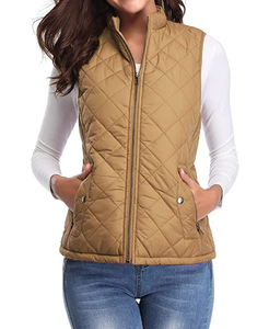 Gilet matelassé léger personnalisé avec logo OEM pour <span class=keywords><strong>femme</strong></span>, veste <span class=keywords><strong>sans</strong></span> manches chaude pour la <span class=keywords><strong>randonnée</strong></span>, les voyages, la course à pied et le golf - Product Image 1