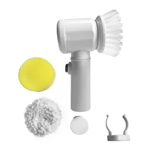 Cepillo de limpieza 5 en 1 para baño y cocina, cepillo de limpieza Turbo sónico, limpieza efectiva, vidrio