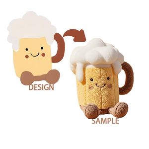 Boneka Plush Custom Bersertifikat CE, OEM Tersedia, Boneka Isi Custom yang Dapat Disesuaikan, Berbagai Ukuran dan Pose - Product Image 1