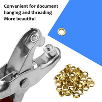 Pince à œillets métalliques de 6 pouces 4 mm avec œillets, pince à œillets métalliques dorés, pince à œillets, poinçon pour tissu, cuir